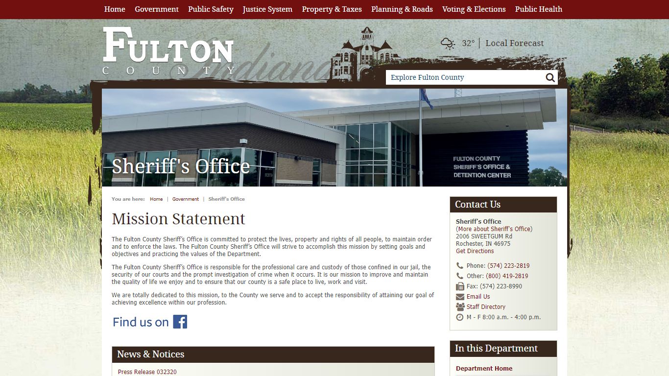 Sheriff's Office / Fulton County, IN
